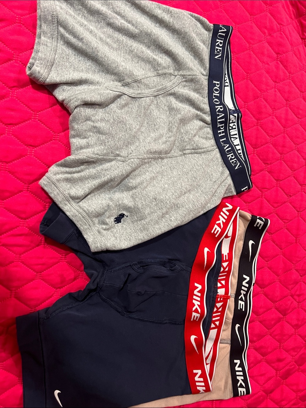 Nike Men's Boxer Briefs with Red and Black Waistband